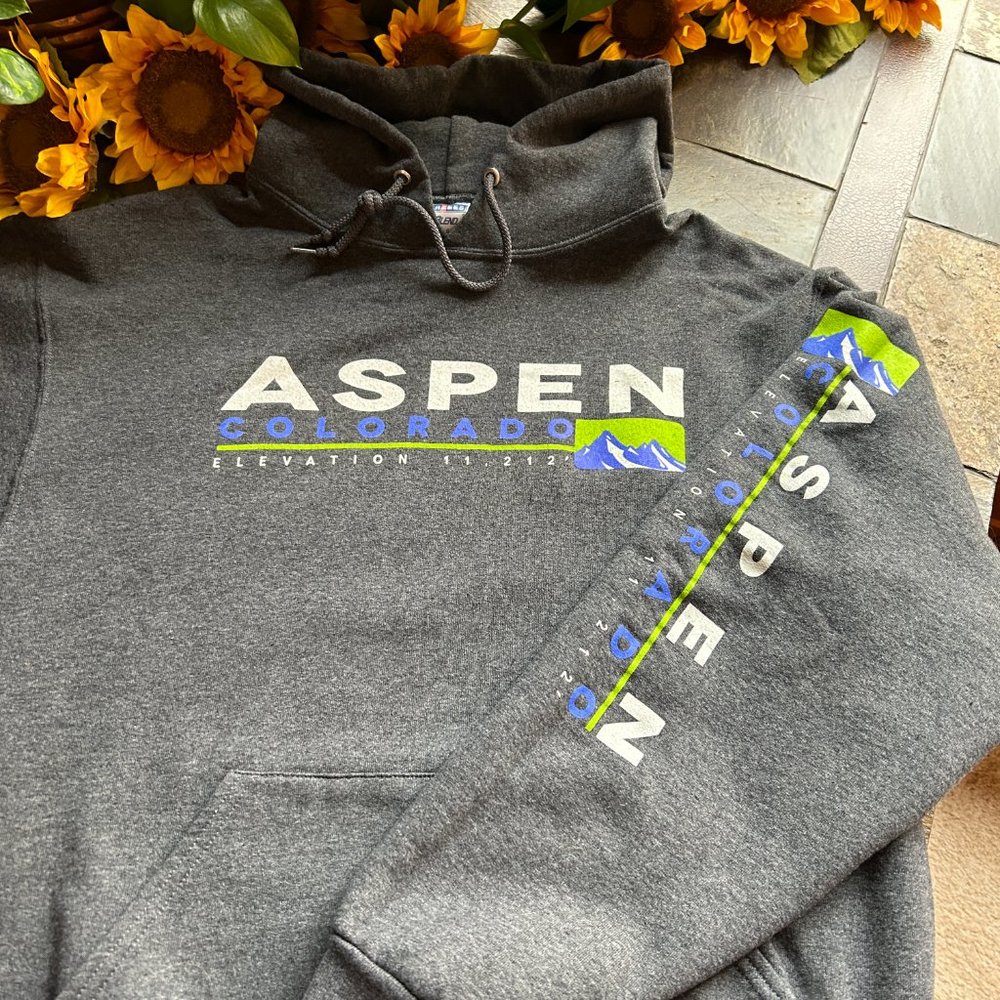 Aspen Mountain Ski Resort Hoodie (NEW) - Picture 4 of 12